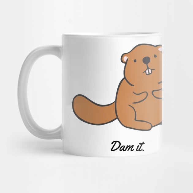 beaver dam it black by Typography Dose